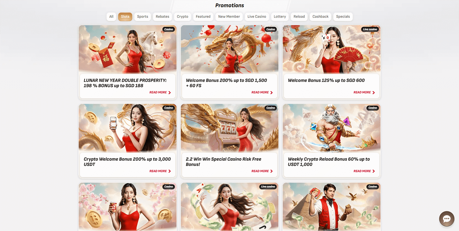 Longfu88 Casino Bonuses in Singapore